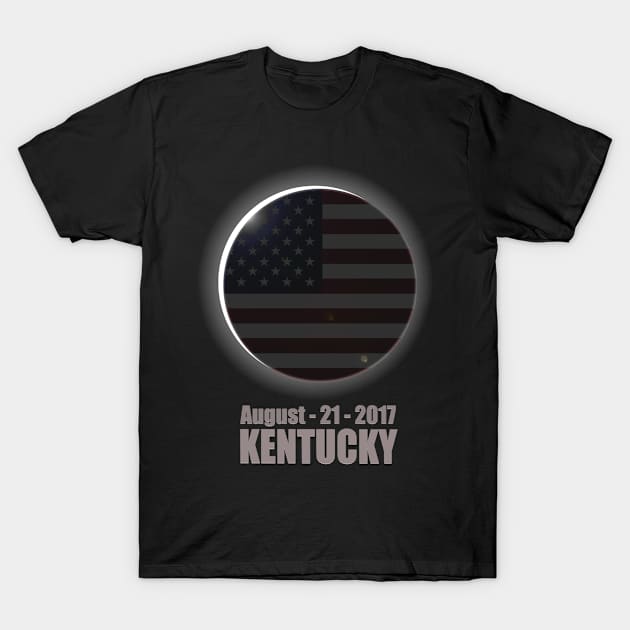 Total Solar Eclipse KENTUCKY Shirt August 21, 2017 | USA Flag T-Shirt by Flextees